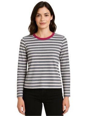COS 100% Cotton Striped Tee